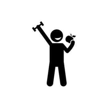 Gezond sporten 2 zwart